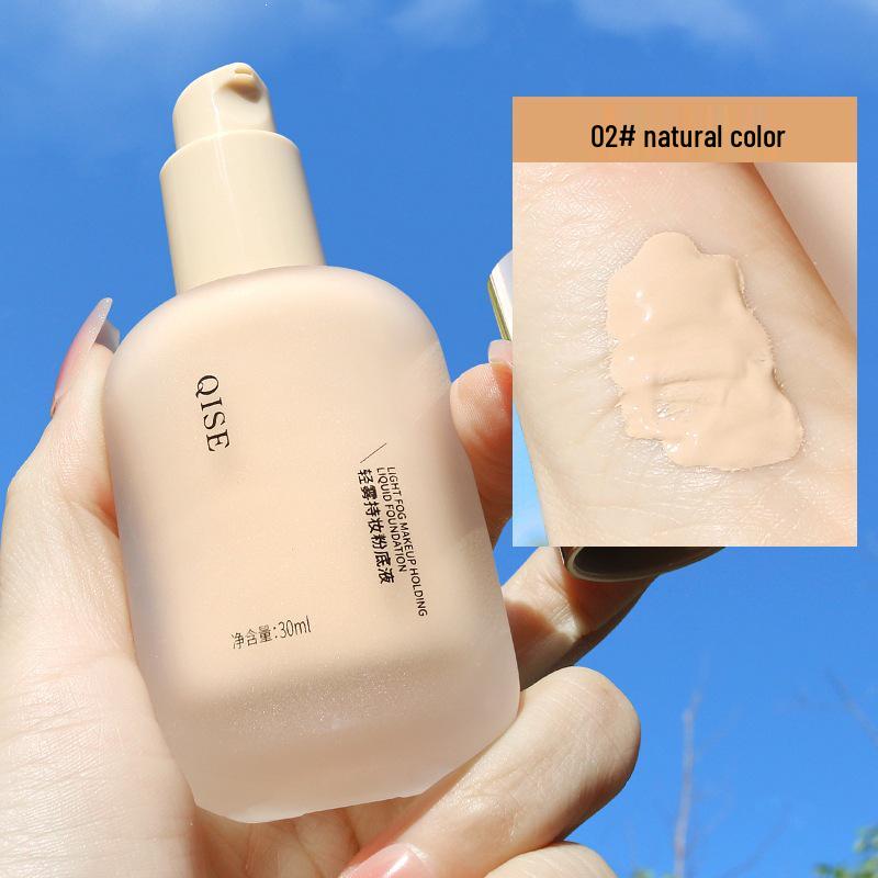 QISE Qi Se Light Mist Foundation: Oil-Control, Moisturizing, Waterproof, Sweat-Proof, Long-Lasting, No Caking or Transfer