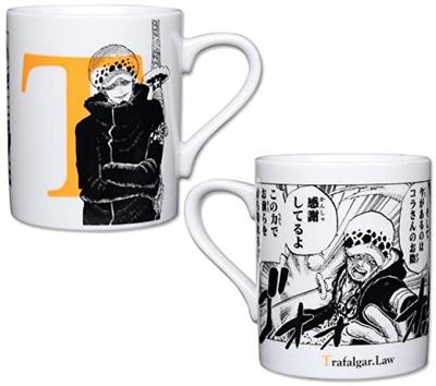 ONE PIECE Hrnček Trafalgar Law Písmeno "T" Limitovaný Zboží