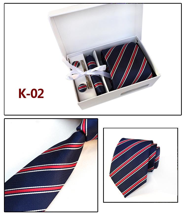 Herren-Krawatten-Geschenkbox 6-teiliges Set Gruppenkrawatte Business-Krawatte