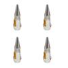 Bullet Valve Caps Car Motorcycle Wheel Tire Valve Caps Alloy Spike Shaped Aluminum Car Styling Auto Exterior Accessories 4Pcs