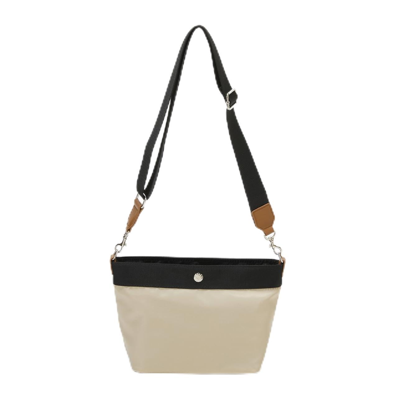 TOPKAPI Shoulder Bag Lightweight RIPPLE Breath sisWEB ExclusiveNylon Boat-Shaped / [Pale Beige]