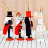 4Pcs 13Cm Tall Mouse Princess Guard Nutcrackers Ornament Wooden Christmas Decors Durable Moisture Resistant Design