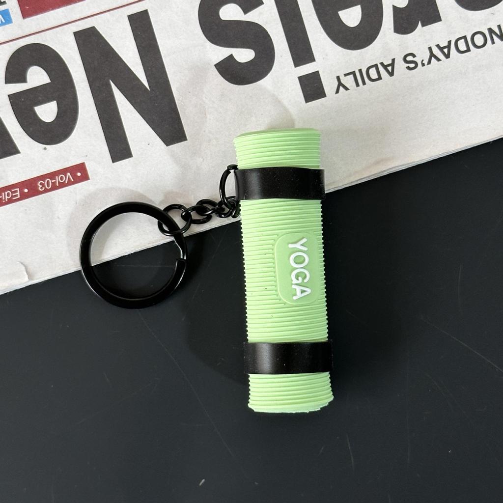 Fitness Series Gummi-Schlüsselanhänger: Hantel- & Kurzhantel-Anhänger für Geschenke