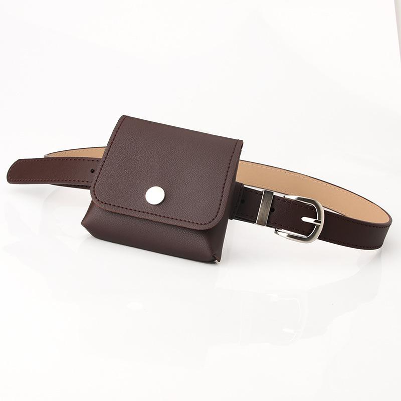 The New Lady's Waist Belt Is Simple and Versatile, with A Detachable Multi-functional Small Bag and Decorative Belt