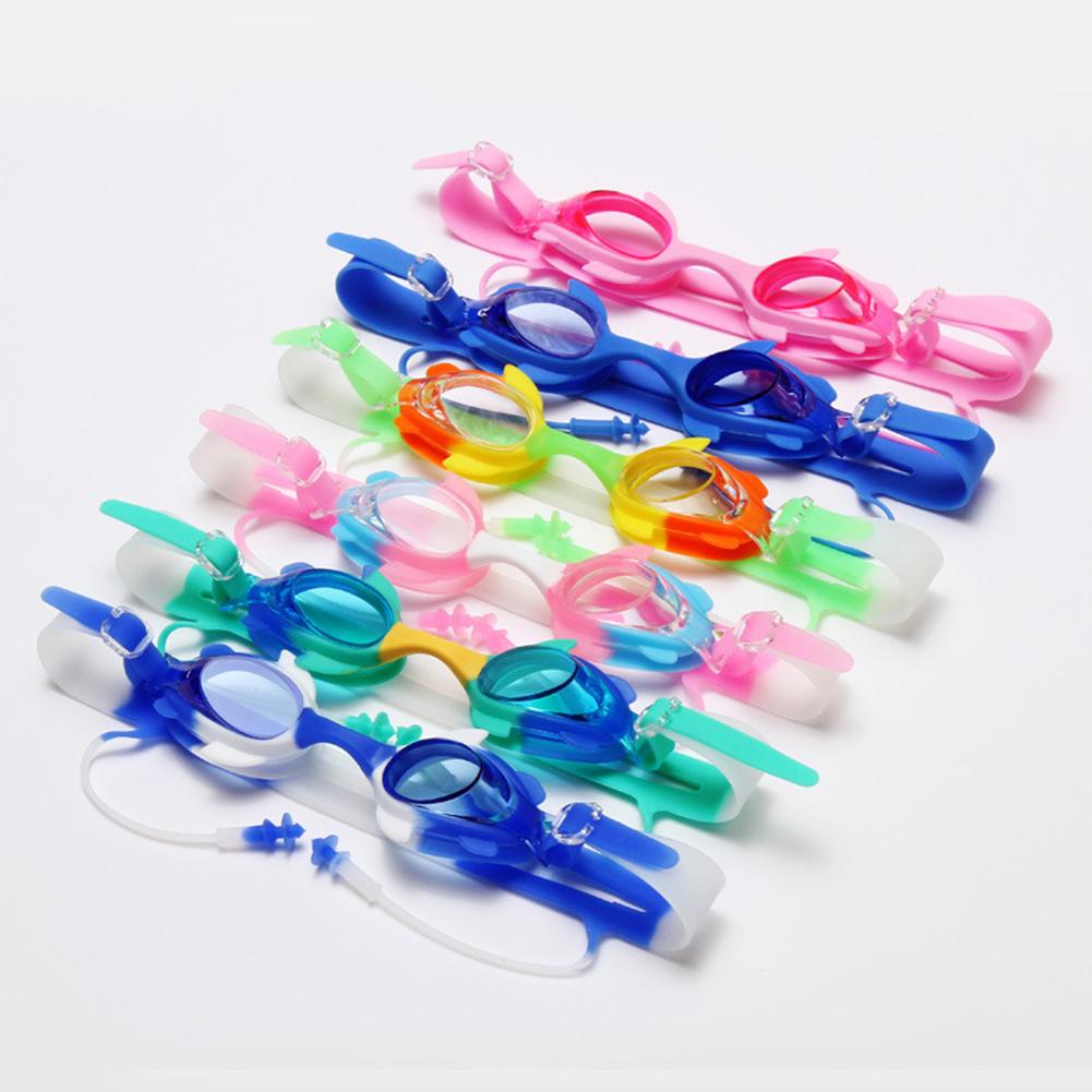 Children Swimming  Goggles With Earplugs 4511 Anti-fog Waterproof Diving Glasses