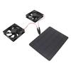 Solar Panel Fan Kit 12V 10W Portable Universal Energy Saving 4.7in Exhaust Fan for Greenhouses Pet H