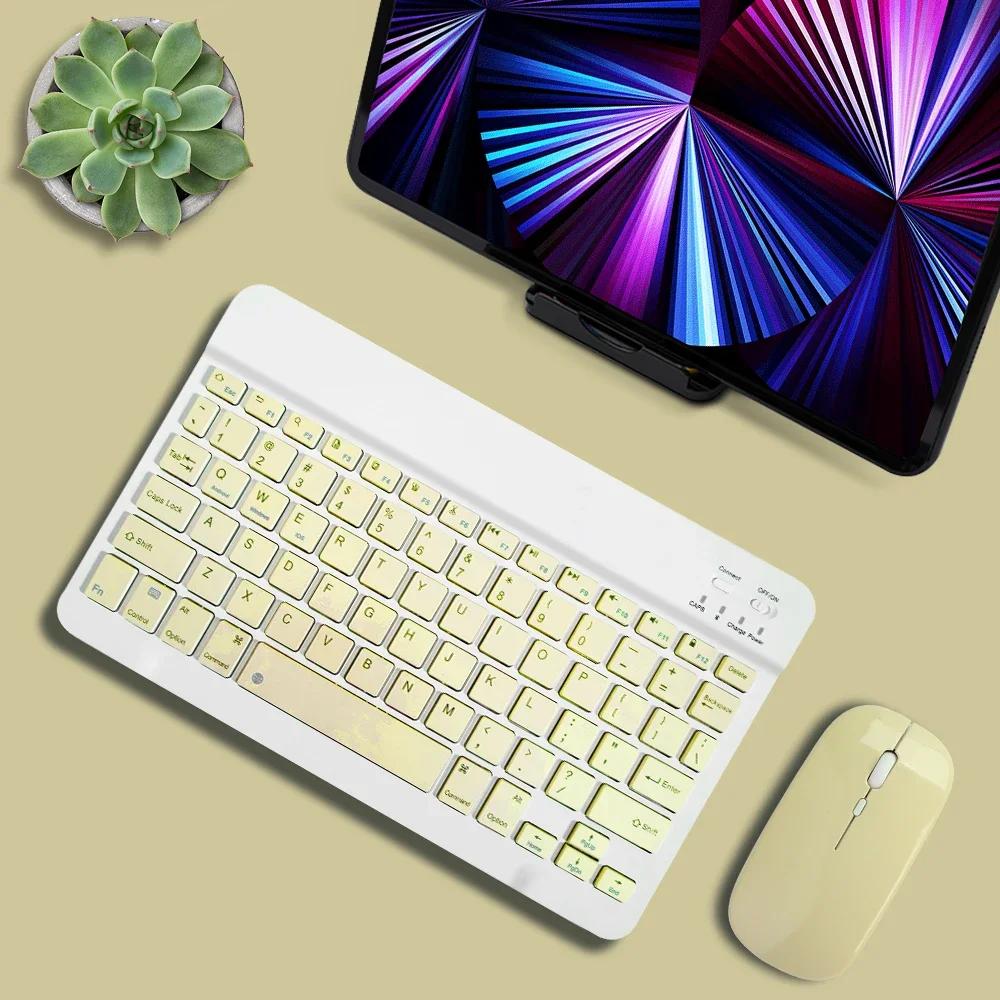 Multilingual Keyboard For Tablet Android 2025 iOS Windows Wireless Mouse iPad Samsung Xiaomi Pad Rechargeable Bluetooth Keyboard
