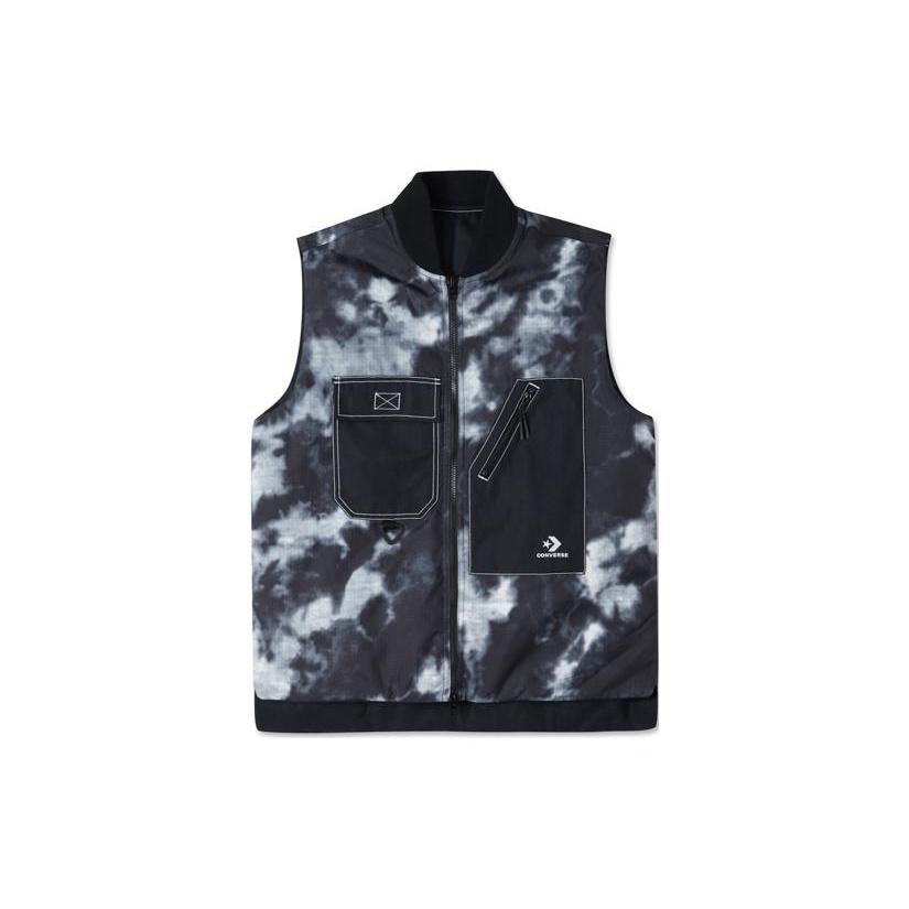 Converse Reversible Padded Utility Vest Asia Sizing Black Men s 10023762-A01 L