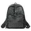 Mochila com Rebites Mochila Punk de Brim