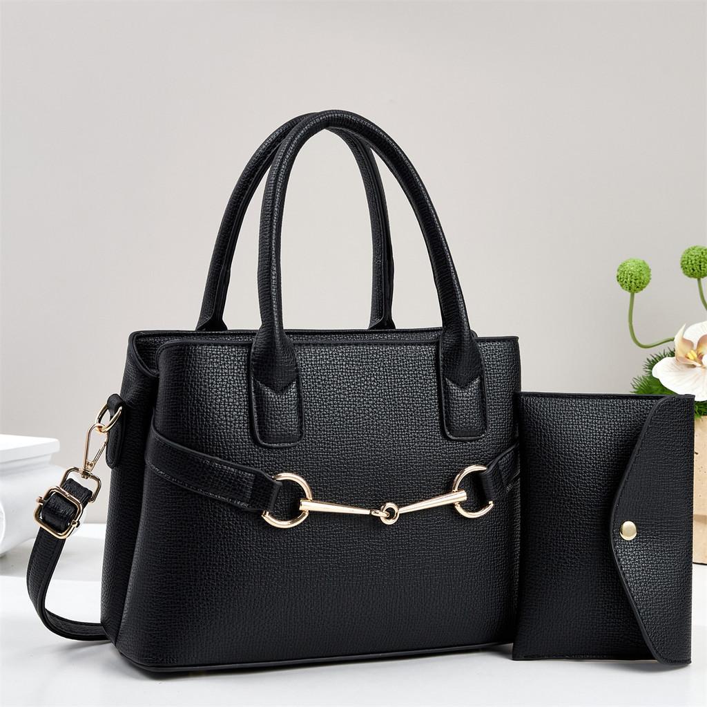 Fashionable Pu Tote Bag With Padded Pouch And Multiple Compartments For Work