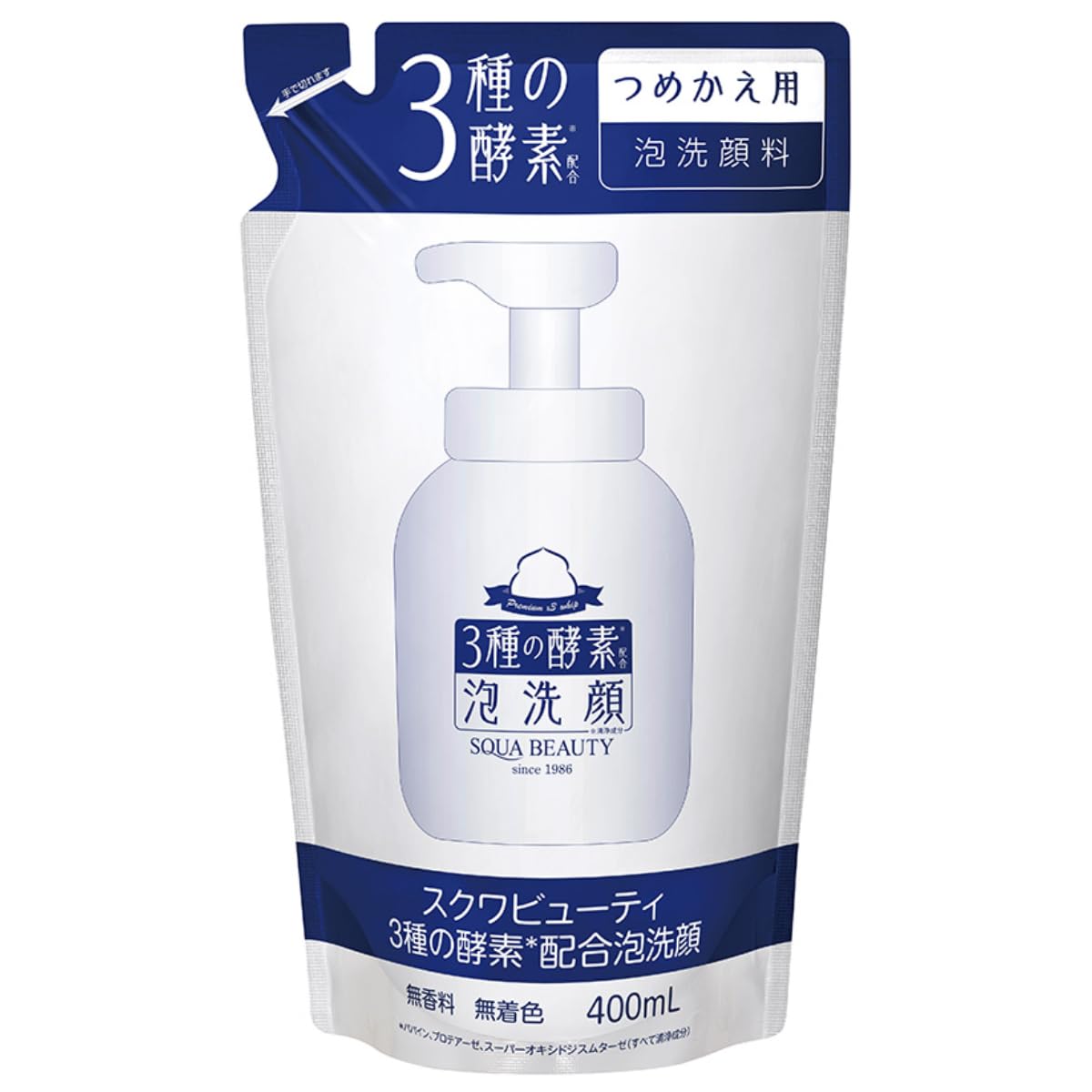 

Squa Beauty TA Пенка для умывания с тремя порами тусклости, помпа большая, сделано в официальной Sparkling Cosmetics, ферменты, очищение, облегчение,