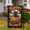 Flaga ogrodowa na Halloween, dynia, duch, szkielet, kot, flaga zewnętrzna, dwustronna, świąteczna