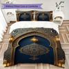 Muslim Pattern Bedding uilt Set uilt Cover Pillowcase Home Decoration Birthday Gift (1 * duvet cover + 2 * pillowcase  without core)129
