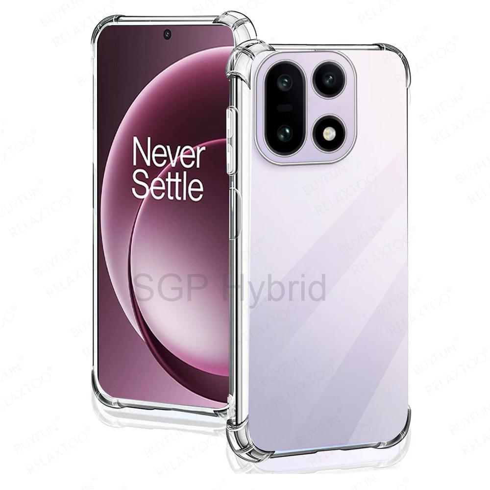 

For OnePlus 15 Case Clear SIlicone Back Cover One Plus 15 OnePlus15 1+ 15 5G Global Shockproof Funda Soft Shell TPU Coque Capas One Plus 15 прозорий