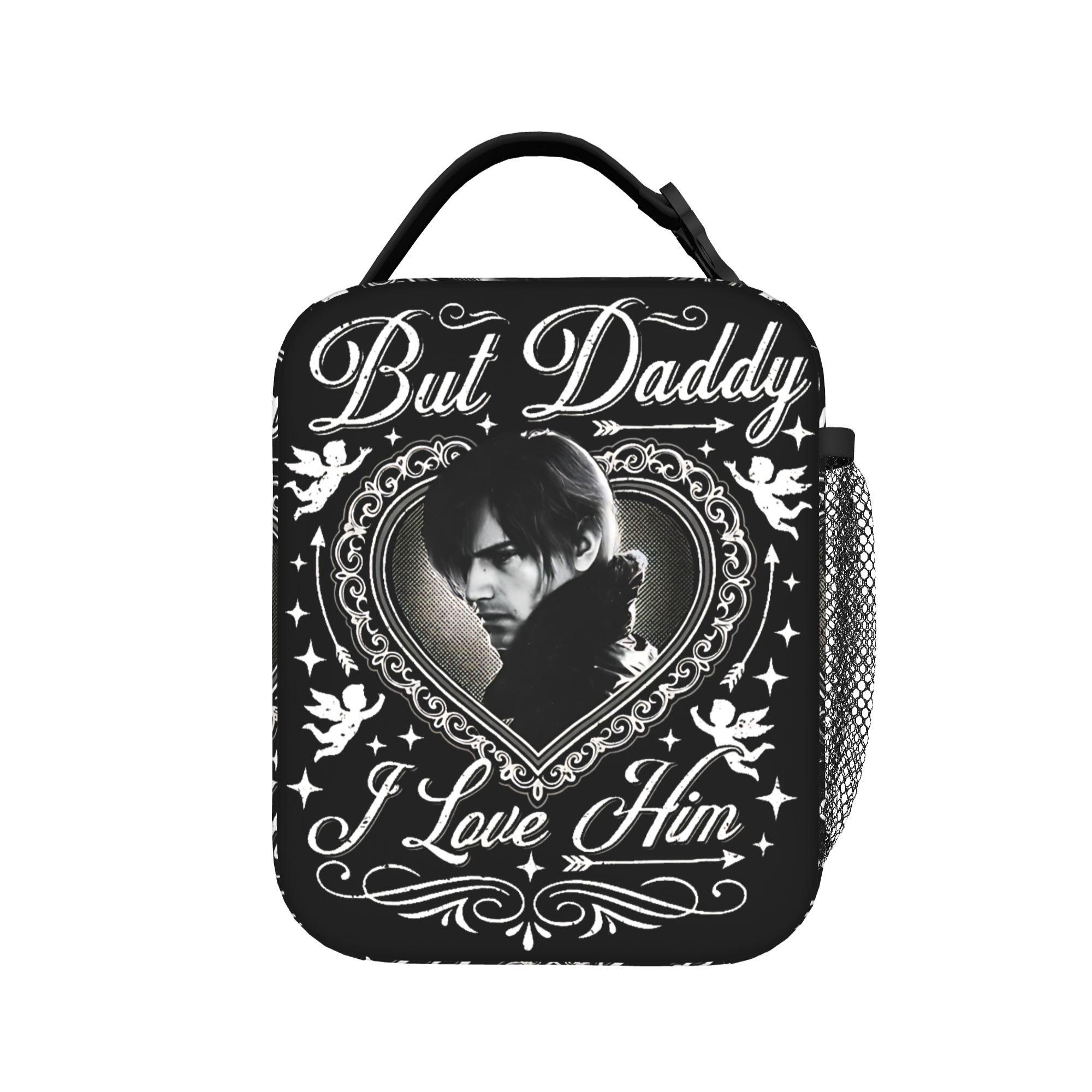 Resident Evil Requiem Leon S. Kennedy Lunch Bag  Portable Insulated Lunch Box Unisex Cooler Bag Casual Oxford Thermal Lunch Bags One Size