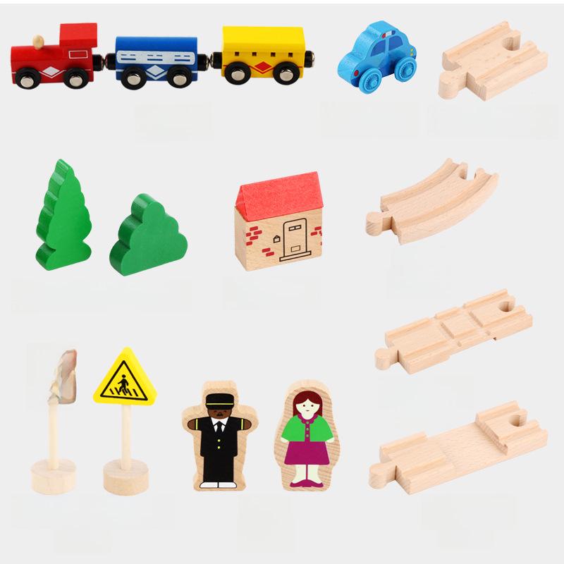 Thomas Magnetic Wooden Train Set: Educational Electric Toy Locomotive for Kids