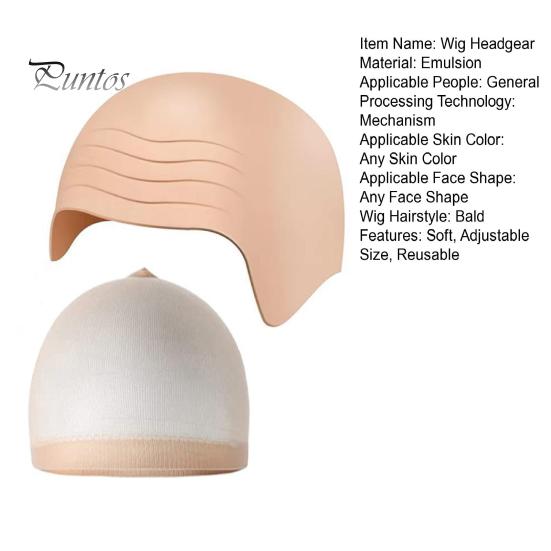Perucă Accesorii pentru acoperirea capului Machiaj moale Latex Pălărie cheală Perucă Dimensiune reglabilă Husă plasă reutilizabilă Film Televiziune Performanță Îmbrăcăminte Accesorii pentru costume pentru bărbați