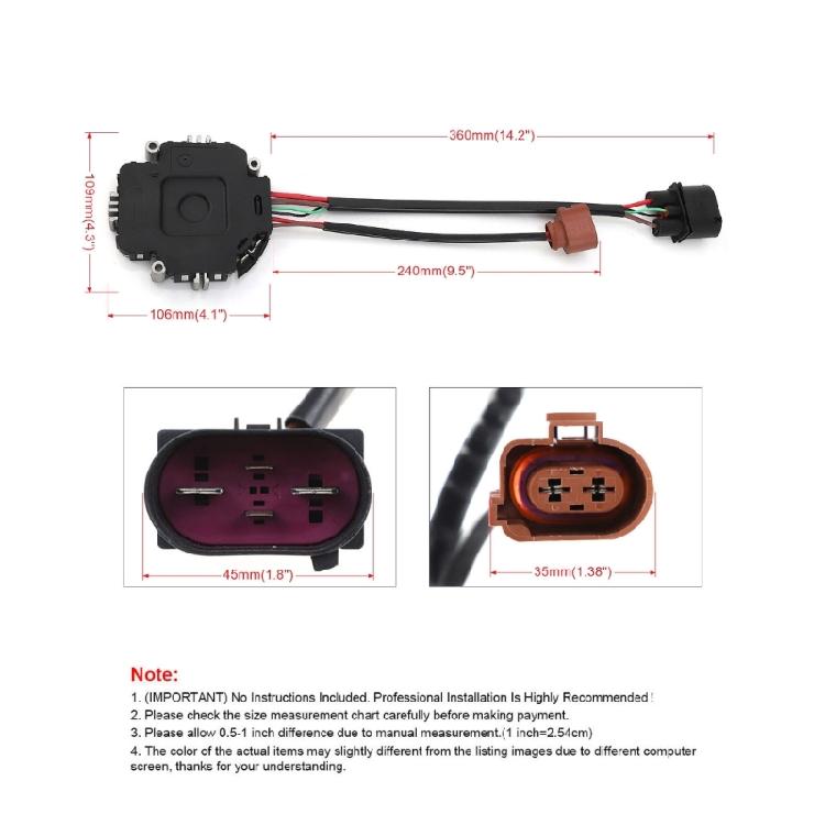 Relays Radiator Fan Control For 2010-2014 Golf 1TD959455 Replacement