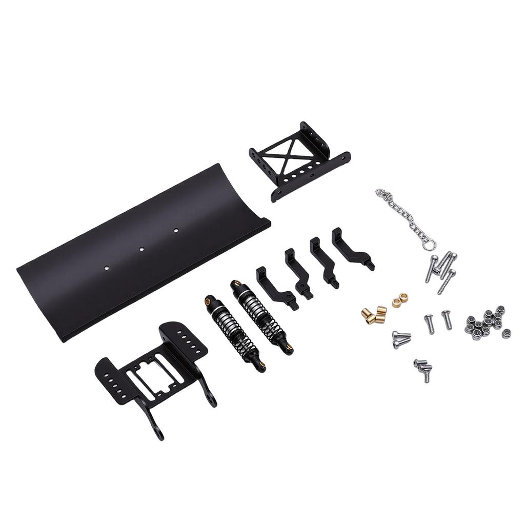 1Celsius18 RC Metal Snow Plow Replacement for RC Crawler Car Snow Shovel Alloy Shock Absorption