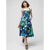 Good Brand Print Pure Cotton off-Shoulder Collar Sleeveless Dress