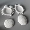 Animal Shape Mould White Turtle Storage Box Mold Crab Silicone Mould With Lid Storage Box Plaster Mold For Soap Molding Home