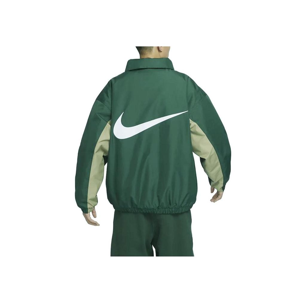 Nike Loose Casual Long Sleeve Printed Jacket Men Jackets Fir-Green FB7853-323