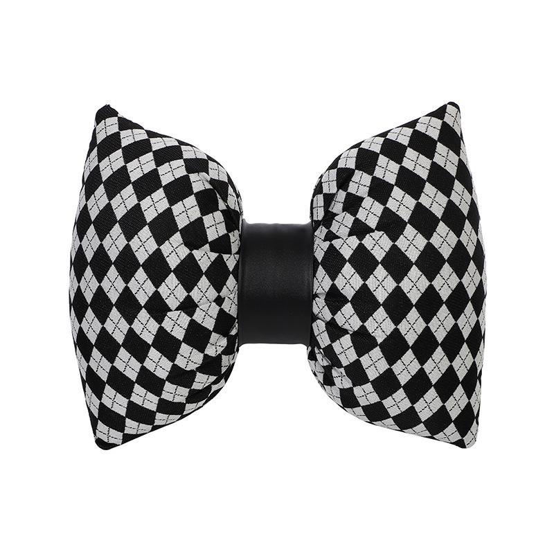 Universal Car Seat Cushion with Jacquard Knitted Diamond Grid - Anti-Slip, Fashionable Car Interior Accessory