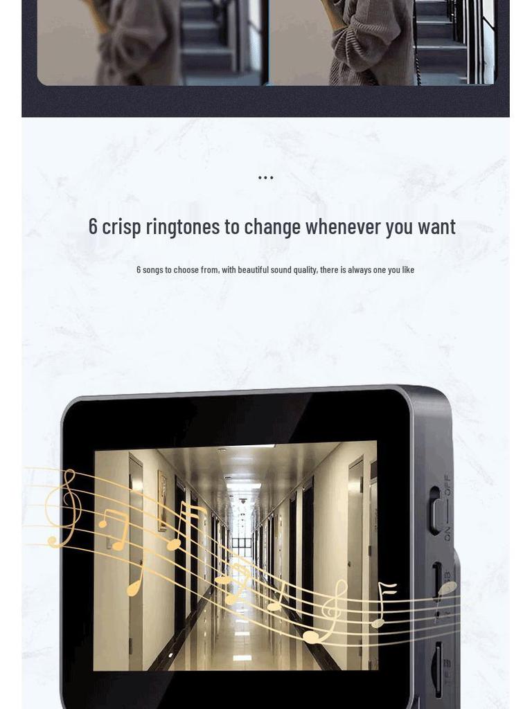 Smarte kabellose Tuya Video-Türklingel mit WLAN-Fernüberwachung, Gegensprechanlage und Nachtsicht