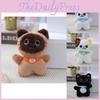 Charming Small Cat Plush Charm Cute Kitty Bag Ornament Fluffy Toy Key Holder
