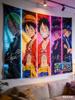 One Piece Anime Decor Tapestry Luffy Characters Themed Wall Hanging Decorative Wall Cloth For Living Room Bedroom Dorm Room Deco