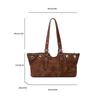 Hollow Rivet Belt Buckle Underarm Shoulder Bag Large Capacity Designer Women Tote Bag Trendy Commuter Top Handle Handbag
