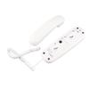 Corded Phone Support Pause Last Number Redial Wall Mountable Landline Telephone with Lighted Keys for Home Office White