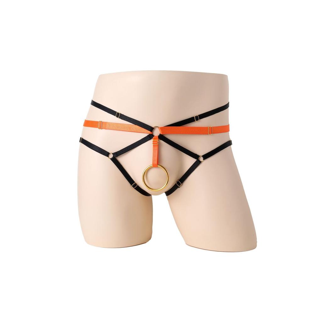 Sexy Crotchless Jockstrap Mens O-Ring Hole Lingerie Sissy Panties Adjust Strap G-String Tanga Hombre Open Butt Underwear Thongs