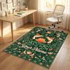 Hummingbirds Floral Theme Soft Crystal Velvet Rug Custom Name & Text Print Non Slip Floor Rug for Bedroom Living Room