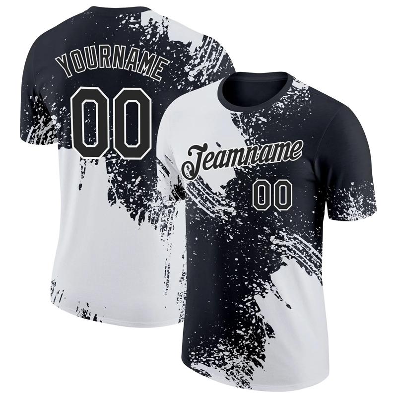 

Футболка с 3D цветовыми блоками, индивидуальное имя и номер. Новый дизайн. Популярная мужская футболка с коротким рукавом для футбола. XXS