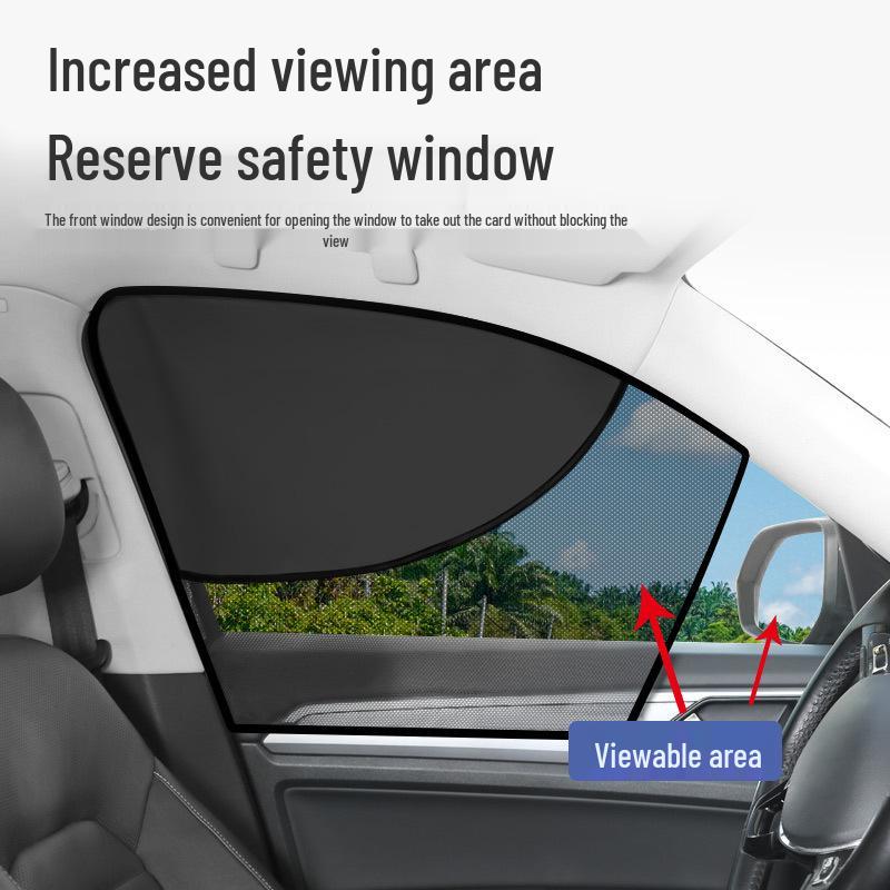 Magnetic Car Window Privacy Shade – Summer Sun Protection & Heat Insulation