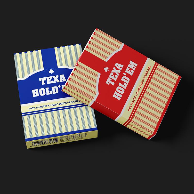 

Thickened Waterproof Frosted PVC Texas Hold em Bridge Playing Cards – Professional, Fold-Resistant, and Washable 100 Decks