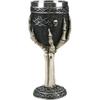 Chalice Cup Skull Wine Gothic Tankard Nordic Viking Goblet Odin Horrible Resin Skeletal Goblet Macabre Ossuary Drinking Cup with Stainless Steel