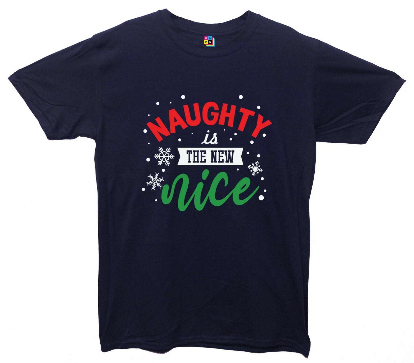 

Naughty Is The New Nice Christmas Printed T-Shirt S разноцветный