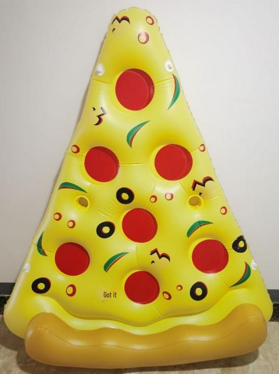 Inflatable Pizza Float Lounger: Large, Durable PVC Water Chair for Adults