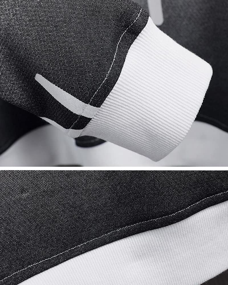 Long Sleeve Gradient Stylish Loose Popular Streetwear [foveitaa] Men's Hoodie, Pullover, Fall/Winter, Fit, Hooded, Top, White-2XL