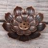 NNew 1PC Alloy Incense Burner Stick Holder Plate Buddhism Lotus Censer Bronze Incense Burner 7