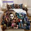 Horror Movie Characters Set Bedding 1 Duvet Cover 2 Pillowcase Without Core Soft And Comfortable Christmas Birthday Gift