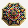 1pc Psychedelic Mandala Artwork Automatic Open/Close Umbrella - Portable Collapsible Umbrella with 8-Rib Stability, Fashion Lovers Yy251017165