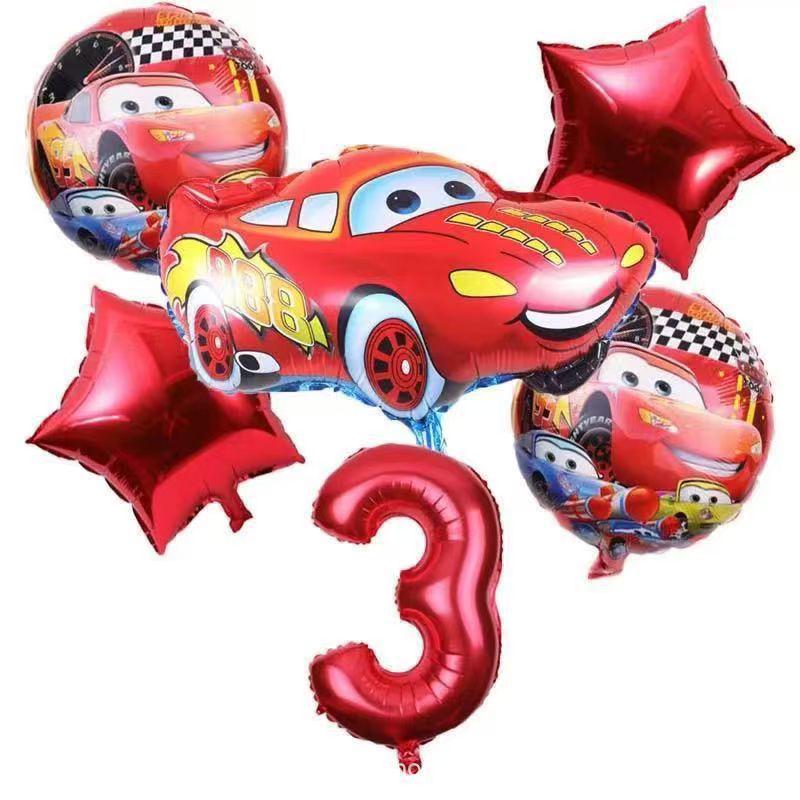 Set di Palloncini di Compleanno Disney Cars McQueen: Decorazioni per Feste di Famiglia e Scolastiche