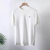 European Station Summer New Short-sleeved Cotton T-shirt Men's Fashion European Version Breathable Crew Neck T-shirt Men's Crew Neck Top