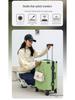 Durable Aluminum Trolley Suitcase with Silent Wheels, Large Capacity, Combination Lock - Ideal for Men, Women, and Students