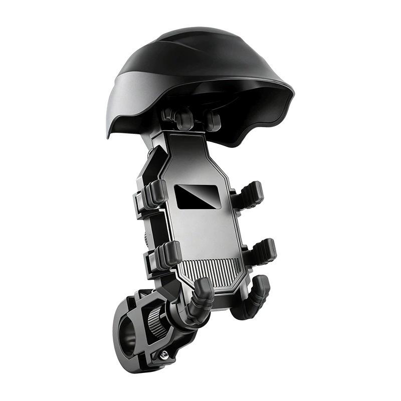 

Universal Electric Motorcycle Phone Holder with Sunshade and Rain Protection for Navigation and Delivery
