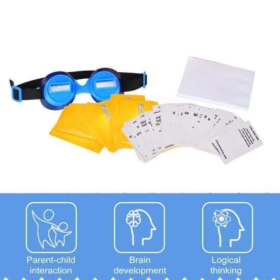 1 Set Upside Down Challenge Game Creativity Board Game with Goggles for Home Parties Festivals Outdoor