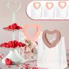 Transparent PVC Gift Bags with Heart-Shaped Handles | Reusable Striped Plastic Tote for Bridal Parties, Anniversaries, Couple Gifts